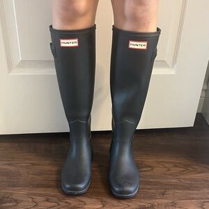 Hunter Womens original tall boot + Bootscoks